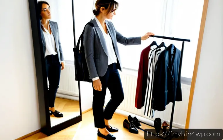 캡슐 옷장과 스타일 변화의 기회 - Photorealistic bright Parisian apartment bedroom, a neatly organized capsule wardrobe on an open rai...